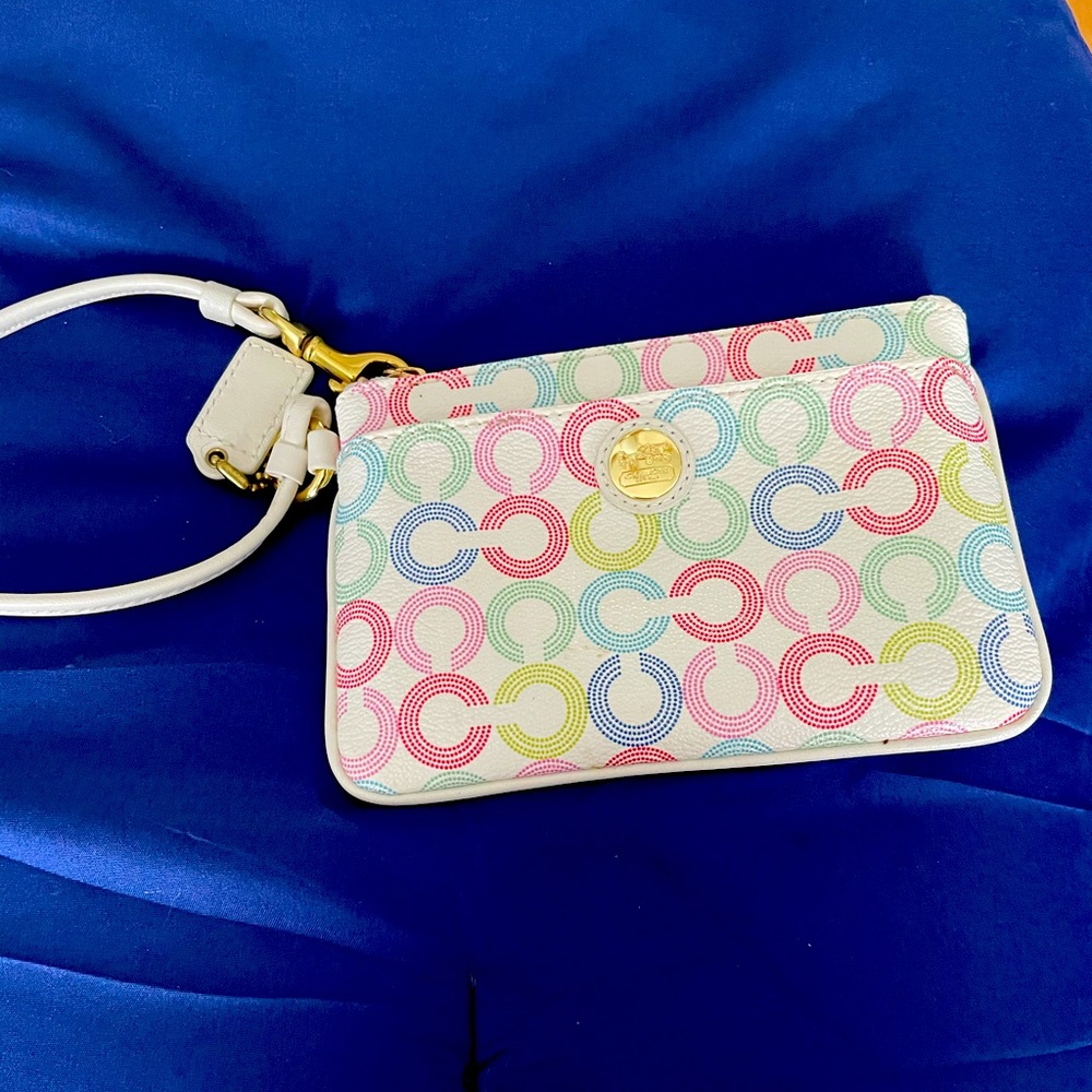 Coach multicolored wristlets